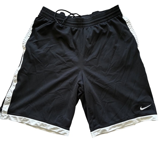 Nike Other - Vintage Y2K Nike Dri-FIT Basketball Shorts Black White Stripe L